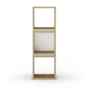 Knižnica v dekore duba v bielo-prírodnej farbe 32x99, 5 cm Lofty – Marckeric vyobraziť