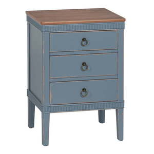 Modrý nočný stolík Shabby – Ixia vyobraziť