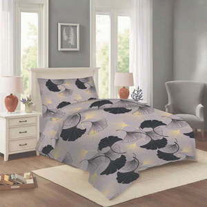 Sivé bavlnené obliečky na jednolôžko 140x200 cm Jess – Cotton House vyobraziť