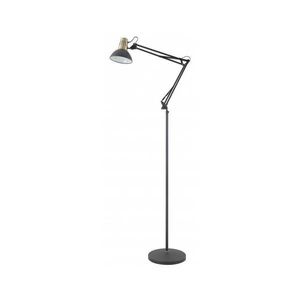 Čierna stojacia lampa s kovovým tienidlom Artemia F – GTV vyobraziť