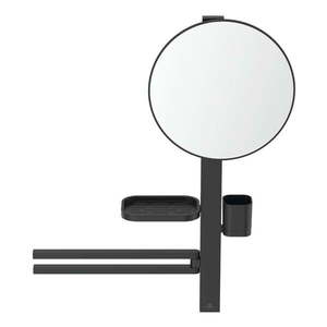 Nástenné zrkadlo s poličkou/s vešiakom ø 33 cm ALU+ – Ideal Standard vyobraziť