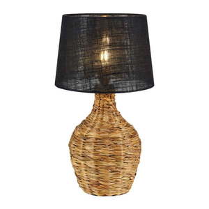 Stolová lampa s tienidlom z juty v čierno-prírodnej farbe (výška 58 cm) Paglia – Markslöjd vyobraziť