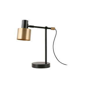 Stolová lampa s kovovým tienidlom v čierno-zlatej farbe (výška 35 cm) Selvia II – GTV vyobraziť