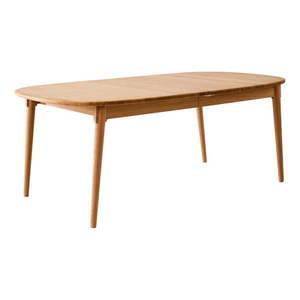 Rozkladací jedálenský stôl s prídavnou doskou z dubového dreva 106x184 cm Miro – Hammel Furniture vyobraziť