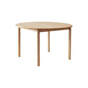 Okrúhly rozkladací jedálenský stôl s prídavnou doskou z dubového dreva ø 120 cm Noor – Hammel Furniture vyobraziť