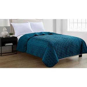 Prikrývka na posteľ Velvet D4 morská 170x220 vyobraziť