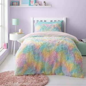 Detské obliečky na jednolôžko z mikroplyšu 135x200 cm Rainbow Cuddly – ​​Catherine Lansfield vyobraziť