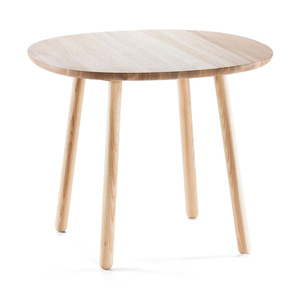 Prírodný jedálenský stôl z masívu EMKO Naïve, ⌀ 90 cm vyobraziť