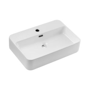 ArtCom Keramické umývadlo TRUST 2 E-6282 | biely lesk 55 cm vyobraziť