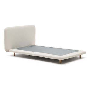 Béžová čalúnená jednolôžková posteľ 90x200 cm Odum – Kave Home vyobraziť