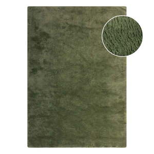 Tmavozelená syntetická kožušina 80x150 cm Faroe Wool Look Fur – Flair Rugs vyobraziť
