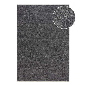Tmavosivý ručne tkaný koberec s prímesou vlny 160x230 cm Minerals – Flair Rugs vyobraziť