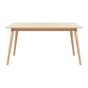 Rozkladací jedálenský stôl s doskou v dubovom dekore v prírodnej farbe 150x90 cm Barrali – Unique Furniture vyobraziť
