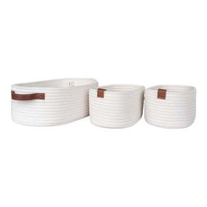 Látkové košíky do kúpeľne v súprave 3 ks 35x25x13 cm Jarana – House Nordic vyobraziť
