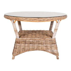 Ratanový okrúhly záhradný jedálenský stôl ø 120 cm Larisa – House Nordic vyobraziť
