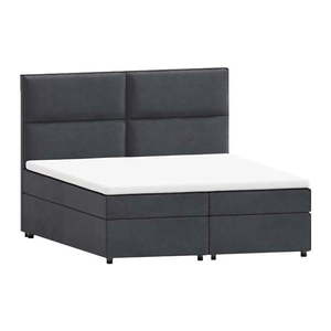 Sivá boxspring posteľ s úložným priestorom 180x200 cm Rico – Ropez vyobraziť