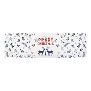 Vianočný bavlnený behúň na stôl 140x40 cm Merry Blue Christmas - Butter Kings vyobraziť