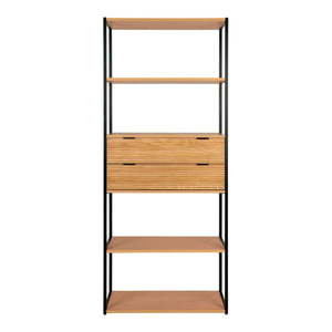 Knižnica v dekore jaseňa v prírodnej farbe 84, 5x200 cm Minato – House Nordic vyobraziť