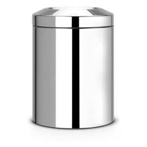 Oceľový odpadkový kôš v lesklo striebornej farbe 7 l Flame Guard – Brabantia vyobraziť