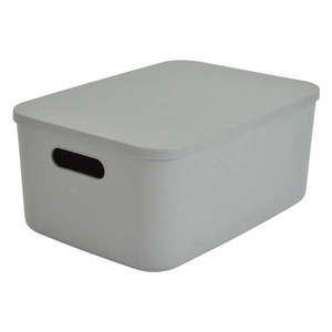 Sivý plastový úložný box s vekom 35, 5x25, 5x16 cm – Homéa vyobraziť