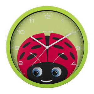 Detské hodiny ø 31 cm Peekaboo Ladybug – Karlsson vyobraziť