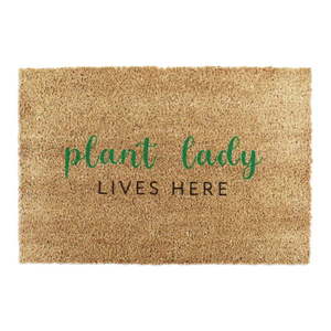 Rohožka z kokosového vlákna 40x60 cm Plant Lady Lives Here – Artsy Doormats vyobraziť