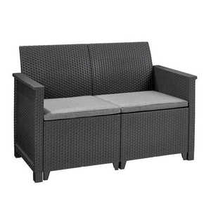 KETER Pohovka ALODIA 2 SEATER | grafit vyobraziť