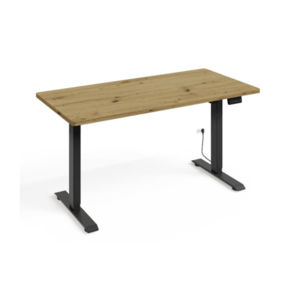 ArtBm Písací stôl BIMOTION | dub artisan 140 x 70 cm Farba: Čierne nohy vyobraziť