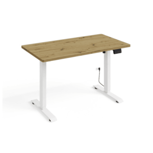 ArtBm Písací stôl BIMOTION | dub artisan 120 x 65 cm Farba: Biele nohy vyobraziť