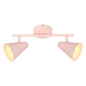 Svetloružové stropné svietidlo s kovovým tienidlom 42x10 cm Amor – Candellux Lighting vyobraziť