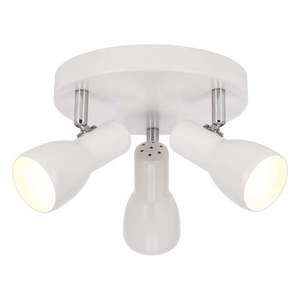 Biele stropné svietidlo s kovovým tienidlom 29x29 cm Picardo – Candellux Lighting vyobraziť