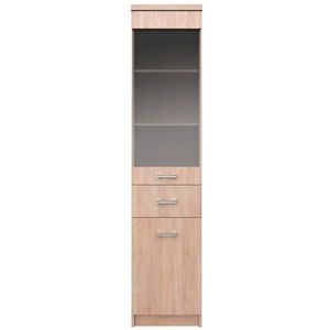 KONDELA Topty Typ 32 1D1W1S vitrína dub sonoma vyobraziť