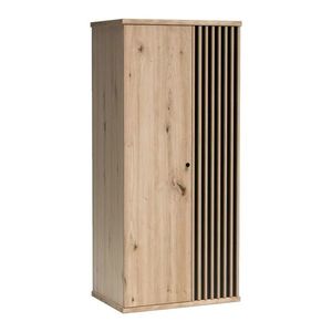 KONDELA Koli C-1 dvojdverová šatníková skriňa dub artisan / čierna vyobraziť