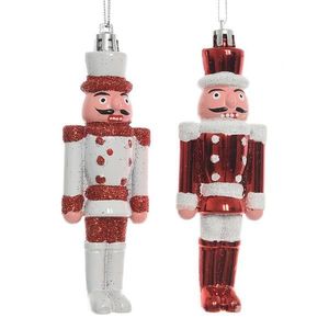 Vianočné gule 4 cm - červená vyobraziť