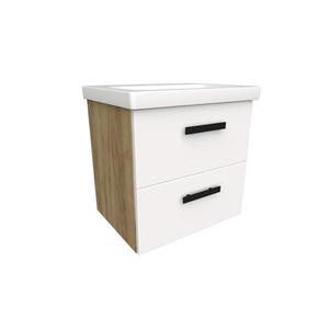 Kúpeľňová zostava Songa 50 cm 2S dub/biela vyobraziť