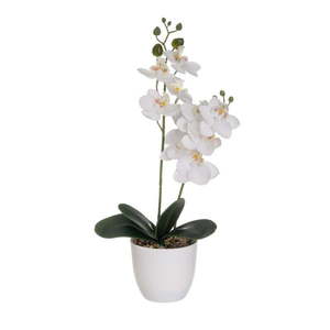 Umelá kvetina (výška 39 cm) Orchid – Casa Selección vyobraziť