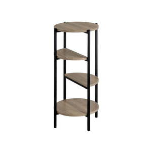 Regál v čierno-prírodnej farbe v dekore duba 40x80 cm – Casa Selección vyobraziť