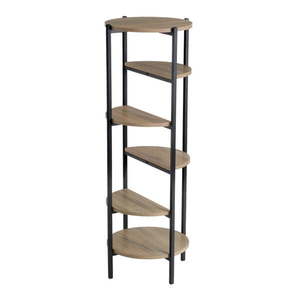 Regál v čierno-prírodnej farbe v dekore duba 40x110 cm – Casa Selección vyobraziť