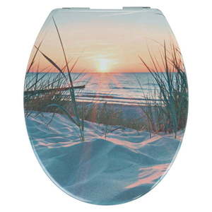 Záchodová doska s automatickým zatváraním 37, 5 x 45 cm Sunset - Allstar vyobraziť