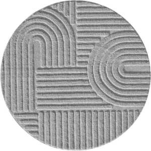 Svetlosivý okrúhly koberec ø 120 cm Art – Ayyildiz Carpets vyobraziť