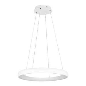 Biele LED stmievateľné závesné svietidlo s kovovým tienidlom ø 75 cm Cardona – Trio vyobraziť