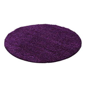 Tmavofialový okrúhly koberec ø 120 cm Life – Ayyildiz Carpets vyobraziť