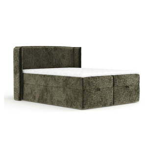 Tmavozelená boxspring posteľ s úložným priestorom 160x200 cm Passion – Maison de Rêve vyobraziť