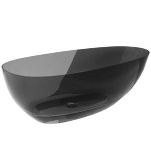 Voľne stojaca vaňa Xara 160/75 Carbon Grey sifón klik-klak čierna mat vyobraziť