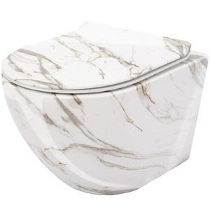 Závesná WC misa Carlos duroplast/Slim/Zm Lava Shiny vyobraziť