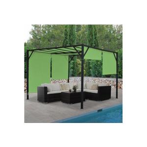 Pergola so sťahovacou strechou 4x4 m Dekorhome vyobraziť