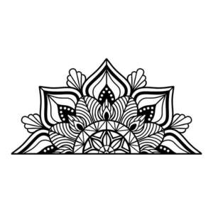 Kovová nástenná dekorácia 118x59 cm Mandala – Wallity vyobraziť