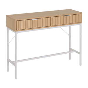 Konzolový stolík v dekore duba v prírodnej farbe 30x100 cm Mid-Lines – Casa Selección vyobraziť