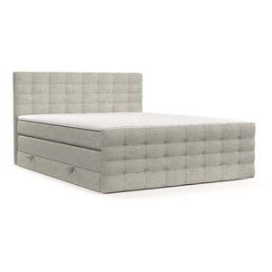 Béžová boxspring posteľ s úložným priestorom 160x200 cm Blend – Maison de Rêve vyobraziť