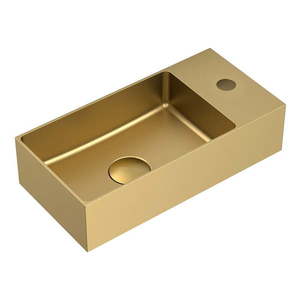 Antikoro umývadlo v zlatej farbe 36, 5x18 cm Aurum – Sapho vyobraziť